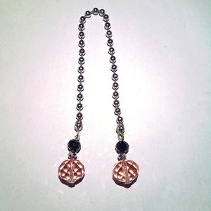 Pink Faceted Crystal Ball Chain Begleri Worry Beads Fidget Toy